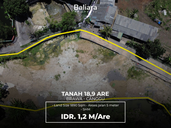 Dijual Tanah Kavling di Brawa Canggu