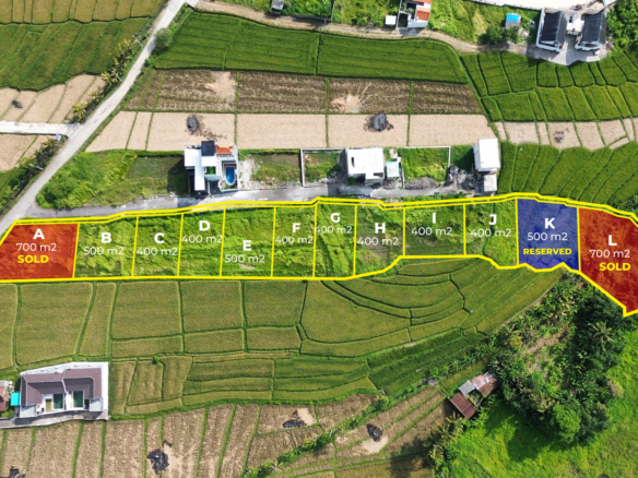 Dijual Tanah Kavling di Cemagi